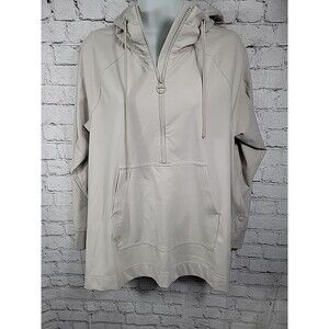 Athleta Handkerchief Poncho Beige Size Small Oversized